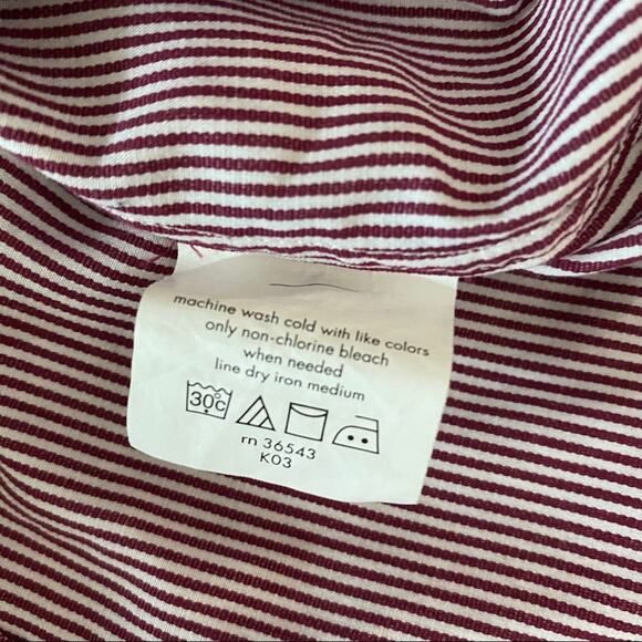 John Varvatos USA LUXE Men's Long Sleeve Dress Shirt Size 17 100% Cotton Striped - Picture 5 of 9